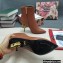 Dolce & Gabbana Thin Heel 10.5cm Leather Ankle Boots Brown with Baroque DG Heel 2021