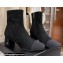 Chanel Heel 5cm Ankle Boots Suede/Grosgrain Black 2021