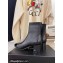 Chanel Heel 5cm Ankle Boots Lambskin/Patent Black 2021