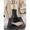 Chanel Heel 5cm Ankle Boots Lambskin/Patent Black 2021
