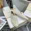 Jimmy Choo VARSHA FLAT White Satin Loafers with All-Over Pearl Embellishment 2021