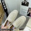 Jimmy Choo VARSHA FLAT White Satin Loafers with All-Over Pearl Embellishment 2021