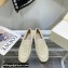 Jimmy Choo VARSHA FLAT White Satin Loafers with All-Over Pearl Embellishment 2021