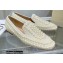 Jimmy Choo VARSHA FLAT White Satin Loafers with All-Over Pearl Embellishment 2021