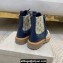 Jimmy Choo CORA FLAT JC Monogram Jacquard and Leather Mix Combat Boots Sand Dune 2021