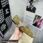Jimmy Choo KRISTA FLAT Suede Flats Olive Green with Crystal-Embellished Strap 2021