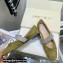 Jimmy Choo KRISTA FLAT Suede Flats Olive Green with Crystal-Embellished Strap 2021