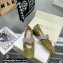 Jimmy Choo KRISTA FLAT Suede Flats Olive Green with Crystal-Embellished Strap 2021