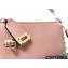 Valentino Small Rockstud Grainy Calfskin Crossbody Bag Nude Pink 2021