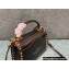 Valentino Small Rockstud Alcove Grainy Calfskin Handbag Black 2021