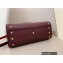 Valentino VSLING Grainy Calfskin Small Handbag Burgundy 2021
