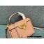 Valentino Small Rockstud Alcove Grainy Calfskin Handbag Nude Pink 2021