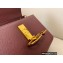 Valentino VSLING Grainy Calfskin Small Handbag Burgundy 2021