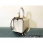 Valentino Rockstud Alcove Grainy Calfskin Box Bag White 2021