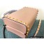 Valentino Rockstud Alcove Grainy Calfskin Box Bag Nude Pink 2021