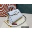 Valentino VSLING Grainy Calfskin Mini Handbag White 2021