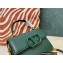 Valentino VSLING Grainy Calfskin Mini Handbag Green 2021