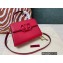 Valentino VSLING Grainy Calfskin Mini Handbag Red 2021