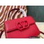 Valentino VSLING Grainy Calfskin Mini Handbag Red 2021