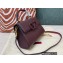 Valentino VSLING Grainy Calfskin Mini Handbag Burgundy 2021