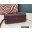 Valentino VSLING Grainy Calfskin Mini Handbag Burgundy 2021