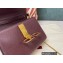 Valentino VSLING Grainy Calfskin Mini Handbag Burgundy 2021