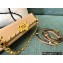Valentino Rockstud Alcove Grainy Calfskin Clutch Bag Nude 2021