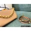 Valentino Rockstud Alcove Grainy Calfskin Clutch Bag Nude 2021