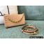 Valentino Rockstud Alcove Grainy Calfskin Clutch Bag Nude 2021