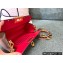 Valentino Rockstud Alcove Grainy Calfskin Clutch Bag Nude 2021
