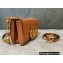Valentino Stud Sign Grainy Calfskin Shoulder Bag Caramel 2021