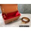 Valentino Stud Sign Grainy Calfskin Shoulder Bag Caramel 2021