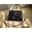 Valentino VSLING Grainy Calfskin Small Handbag Black 2021