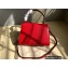 Valentino VSLING Grainy Calfskin Small Handbag Red 2021