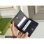 Gucci GG Marmont Berry Card Case Wallet 456126 Leather Black 2021