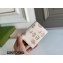 Gucci GG Marmont Berry Card Case Wallet 456126 Leather White 2021