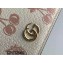 Gucci GG Marmont Berry Card Case Wallet 456126 Leather White 2021