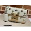 Gucci Padlock Small Berry Shoulder Bag 409487 Leather White 2021