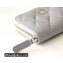 Chanel Classic Zipped Coin Purse AP0216 in Original Grained Calfskin Light Gray