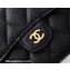 Chanel Classic Small Flap Wallet AP0231 in Original Grained Calfskin Black/Silver