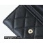 Chanel Classic Card Holder AP0214 in Original Grained Calfskin Black