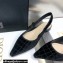 Dior J'Adior Slingback Ballerina Flats Crocodile-Effect Embroidered Velvet Black 2021