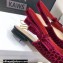 Dior J'Adior Slingback Ballerina Flats Crocodile-Effect Embroidered Velvet Red 2021