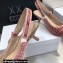 Dior Heel 6.5cm J'Adior Slingback Pumps Crocodile-Effect Embroidered Velvet Pink 2021