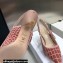 Dior Heel 6.5cm J'Adior Slingback Pumps Crocodile-Effect Embroidered Velvet Pink 2021