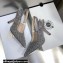 Dior Heel 9.5cm J'Adior Slingback Pumps Crocodile-Effect Embroidered Velvet Gray 2021