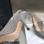 Dior Heel 9.5cm J'Adior Slingback Pumps Crocodile-Effect Embroidered Velvet Gray 2021