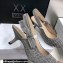 Dior Heel 6.5cm J'Adior Slingback Pumps Crocodile-Effect Embroidered Velvet Gray 2021
