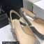 Dior J'Adior Slingback Ballerina Flats Crocodile-Effect Embroidered Velvet Gray 2021