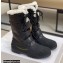 Dior Calfskin and Lambskin Wool Ankle Boots Black 2021